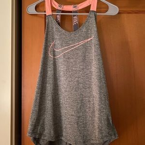 Nike open back tank top